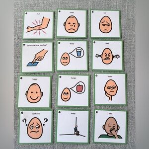 Emotion Flashcards Set and PECS Set